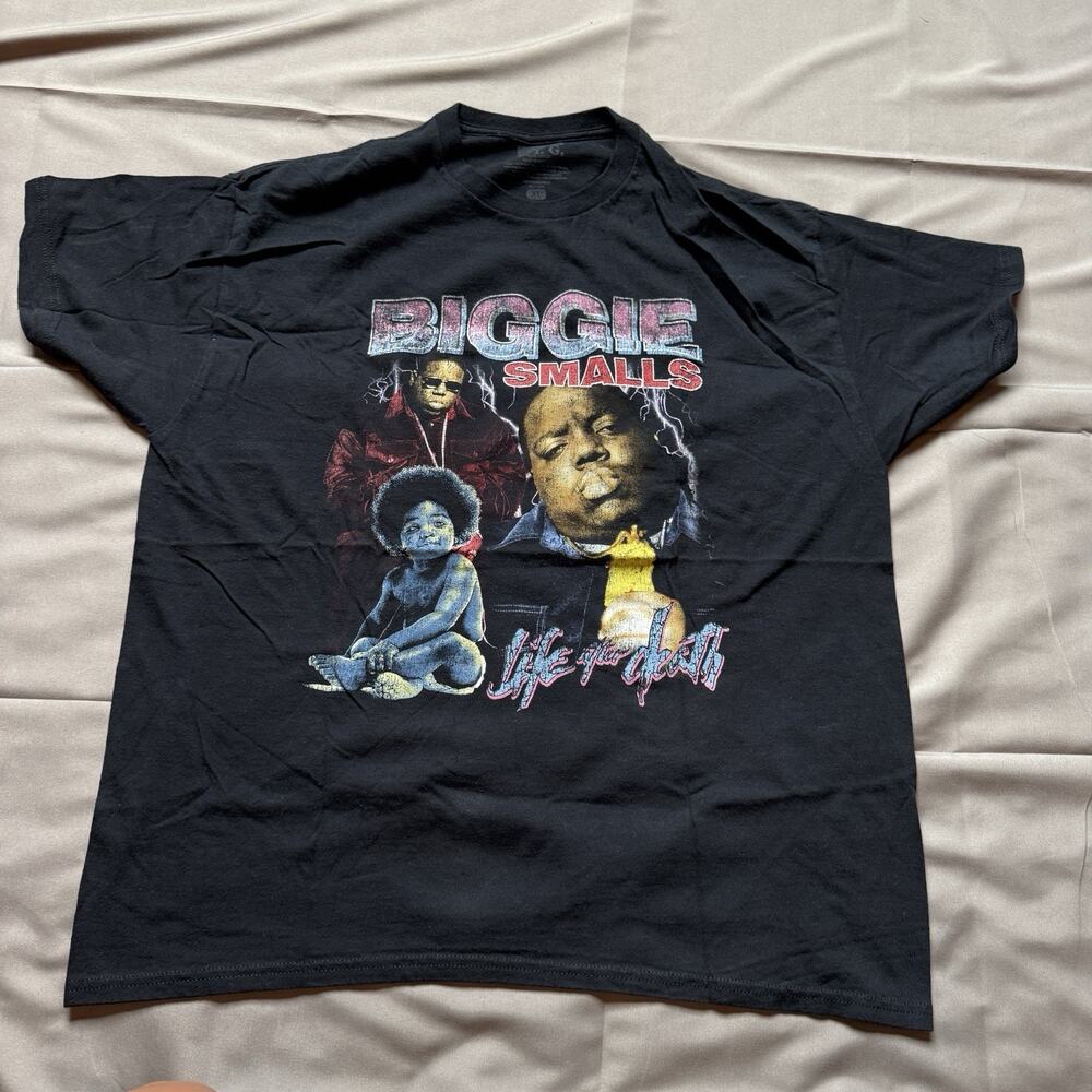 Notorious BIG Shirt Men’s XL Black Biggie Smalls Life After Death Hip Hop Music